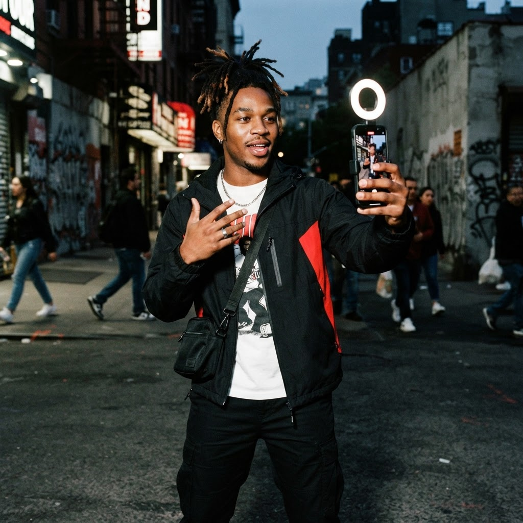 Creator producing a conversion focused social video